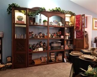 Spanish style 8ft x 7ft tall wall shelves 
(Delivery available)