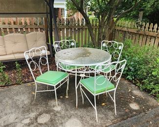 MC Outdoor furniture with original cushions!! Cushions have been kept inside to protect them