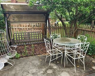 MC Outdoor furniture with original cushions!! Cushions have been kept inside to protect them