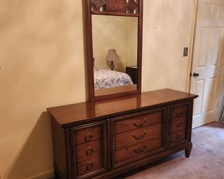 64"W 19"D 30.5"T 
Mirror 27 1/4"W 45"T