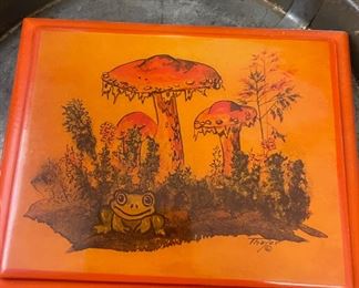 Mushroom & Frog Themed Pot Trivet