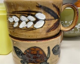 2 Pottery Mugs/Soup Mugs