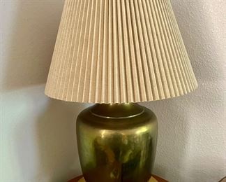 Rounded Brass Base Table Lamp