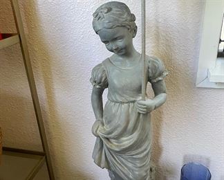 Little Girl With Umbrella Statue