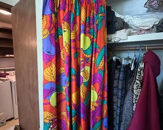 Multicolored Tropical/Fruit Themed Knee Length Skirt