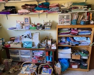 Assortment of Crafting & Sewing Supplies