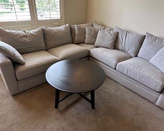 Crate & Barrell Grey Sectional