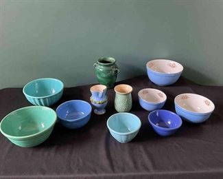 Blue Mixing Bowls