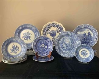 Blue Spode Plates