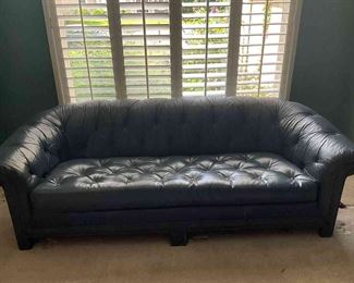 Green Leather Sofa