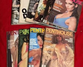 Huge Lot Of Vintage Penthouse Magazines