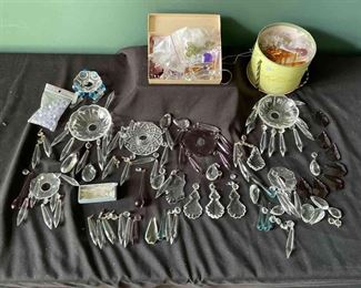 Lot Of Crystal Bobeches