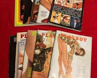 Vintage 1960s And 70s Playboy Magazines