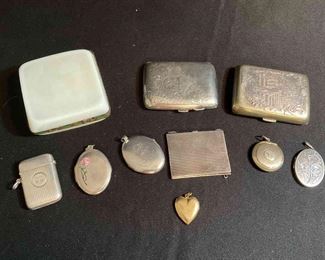 Vintage Lockets And Boxes