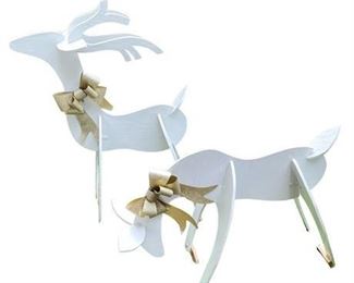 Lot 112   0 Bid(s)
Set of Two Handmade Christmas Lawn Deer