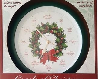 Lot 154   0 Bid(s)
Howard Miller Carols of Christmas Boxed Clock