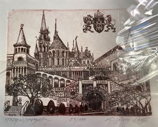 Vintage Signed Art Print 