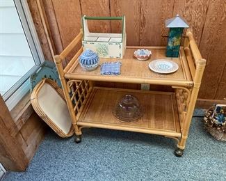 Rattan Tea Cart