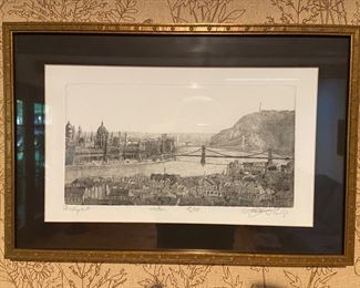 Signed Art Print “Budapest “