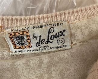 Cashmere Sweater Tag