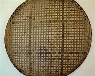 Vintage Round Wicker Woven Wall Art
