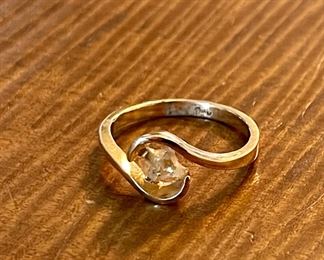 Vintage 18K 750 Gold Ring Setting Size 7 Total Weight 3.o Grams 