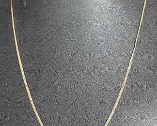 14K 585 Yellow Gold Scrap Necklace 2.4 Grams 