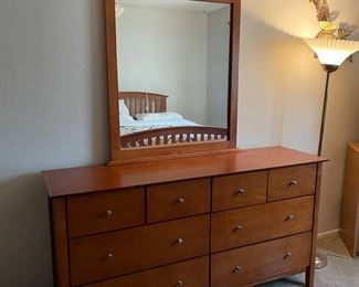 Wood dresser, has matching bed, very nice, real wood