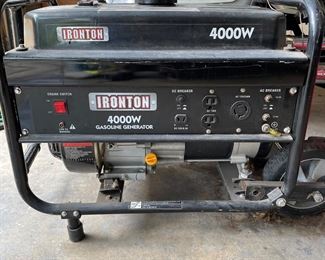 Ironton generator with wheel and handle kit added on