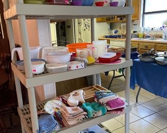 Kitchen smalls including a bunch of Tupperware