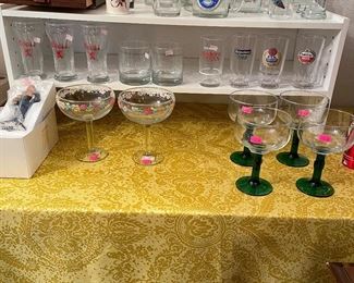 Vintage beer glasses and more