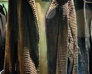 Alberts fur sheered beaver jacket large.