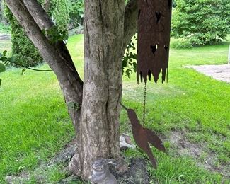 Hummingbird yard decor