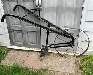 Antique metal plow