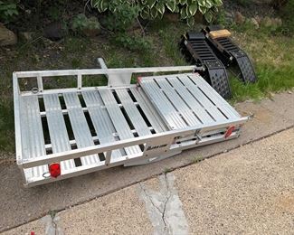 Aluminum cargo trailer with ramp