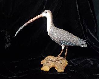 Carved Wooden Curlew