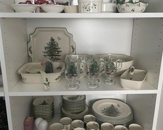 Spode Christmas tree dishes