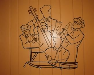 Metal wall sculpture