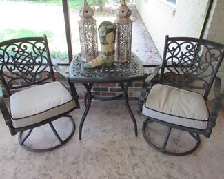 Cast aluminum furniture