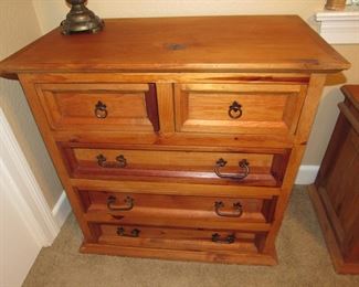 Solid pine chest