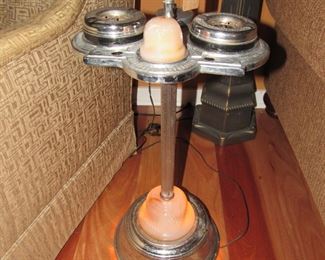 Art Deco chrome smoking stand in working order