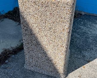 Concrete trash bin $50