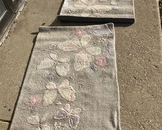 Two pottery barn rugs, $30 for both 