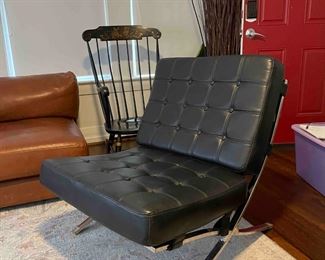 Replica Barcelona chair. Missing one button. Retails for $800
