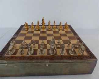 Absolutely Stunning One-of-a-Kind Indian Chess Set