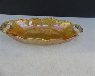 Vintage 1960s Indiana Glass "Lily Pons #605" Oval Handled Dish
