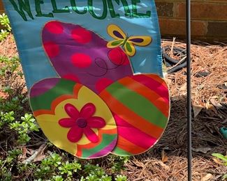 Easter garden flag