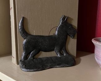 Schnauzer book ends - there are 2