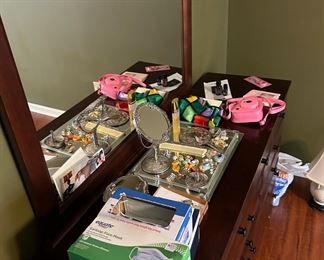 Jewelry; face masks; vanity set