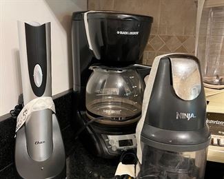 Electric/battery operated cork screw; ninja food processors 